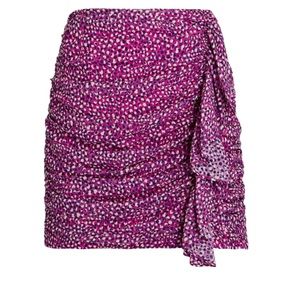 Intermix ruched chiffon mini NWT 100% Silk